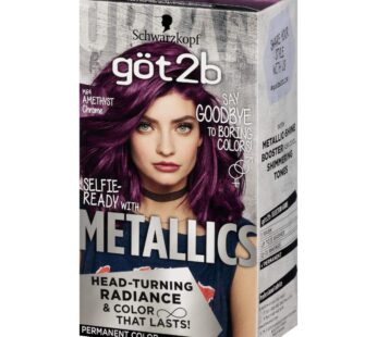 Schwarzkopf Got2b Metallics Permanent Hair Color, M69 Amethyst Chrome