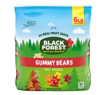 Black Forest Gummy Bears Candy, 6 Pound Bulk Bag