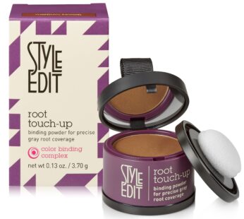 Root Touch Up Powder for Medium Brown Hair by Style Edit | Cover Up Hair Color for Grays and Roots Coverage|Root Concealer for Medium Brown Hair | Mineral Infused Binding Hairline Powder|0.13 oz. Tub