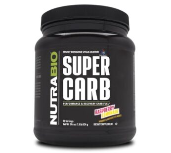 NutraBio Super Carb – Complex Carbohydrate Supplement Powder – Cluster Dextrin and Electrolytes for Performance Enhancement & Muscle Recovery – Raspberry Lemonade, 30 Servings