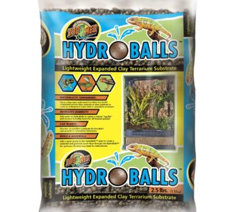 Zoo Med HydroBalls Lightweight Expanded Clay Terrarium Substrate, 2.5 Pounds