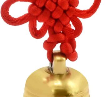 Feng Shui Brass Good Luck,Protection Hanging Bell + One Free Red String Bracelet SKU:Y1355