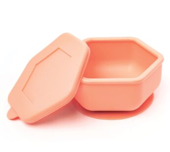 Tiny Twinkle Silicone Suction Bowl with Lid for Baby and Toddler – 100% Silicone – BPA Free – Microwave Safe – Suction Bowls For Baby, Snack Containers For Toddlers (Indigo)