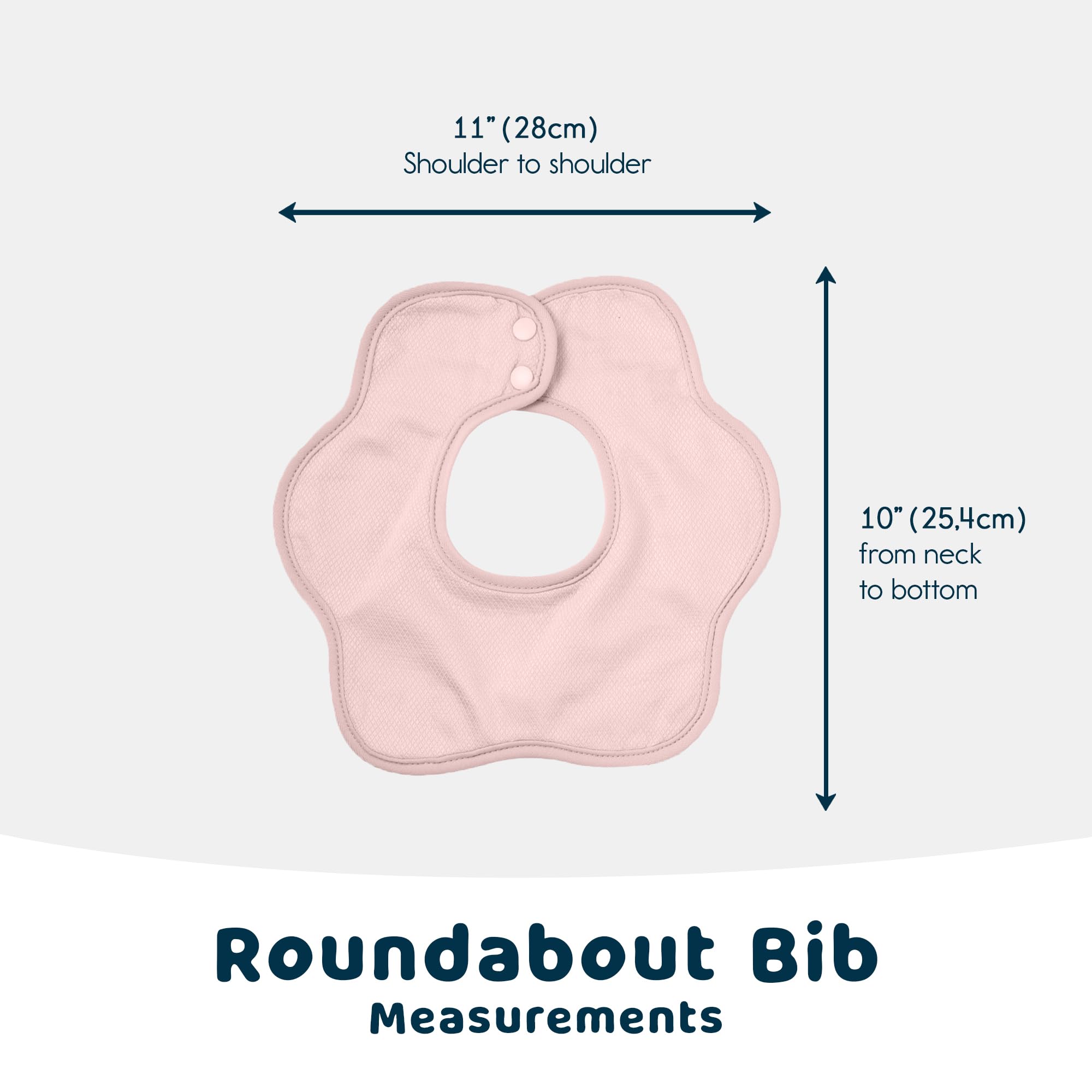 Tiny Twinkle Roundabout Drool Bibs 3 Pack - 360 Rotating Water Resistant and Absorbent Teething Baby Bibs (Cinnamon Set 3-Pack) - Image 4