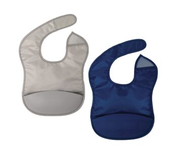 Tiny Twinkle Silicone Bibs for Babies 6-24 Months | Waterproof & Mess-Proof Feeding Bibs with Food Catcher Pocket | Baby Led Weaning, Toddler Essentials for Boys & Girls | Baby Shower