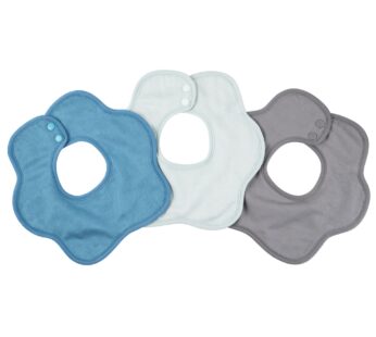 Tiny Twinkle Roundabout Drool Bibs 3 Pack – 360 Rotating Waterproof and Absorbent Teething Baby Bibs (Slate Set)