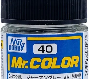 GSI Creos – C40 Flat German Gray (10ml), Mr. Hobby Mr. Color Acrylic Paint