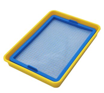Worown Plastic Paper Making Frame Kit, Papermaking Mould, 5 x 7 Inch Screen for DIY Paper Making